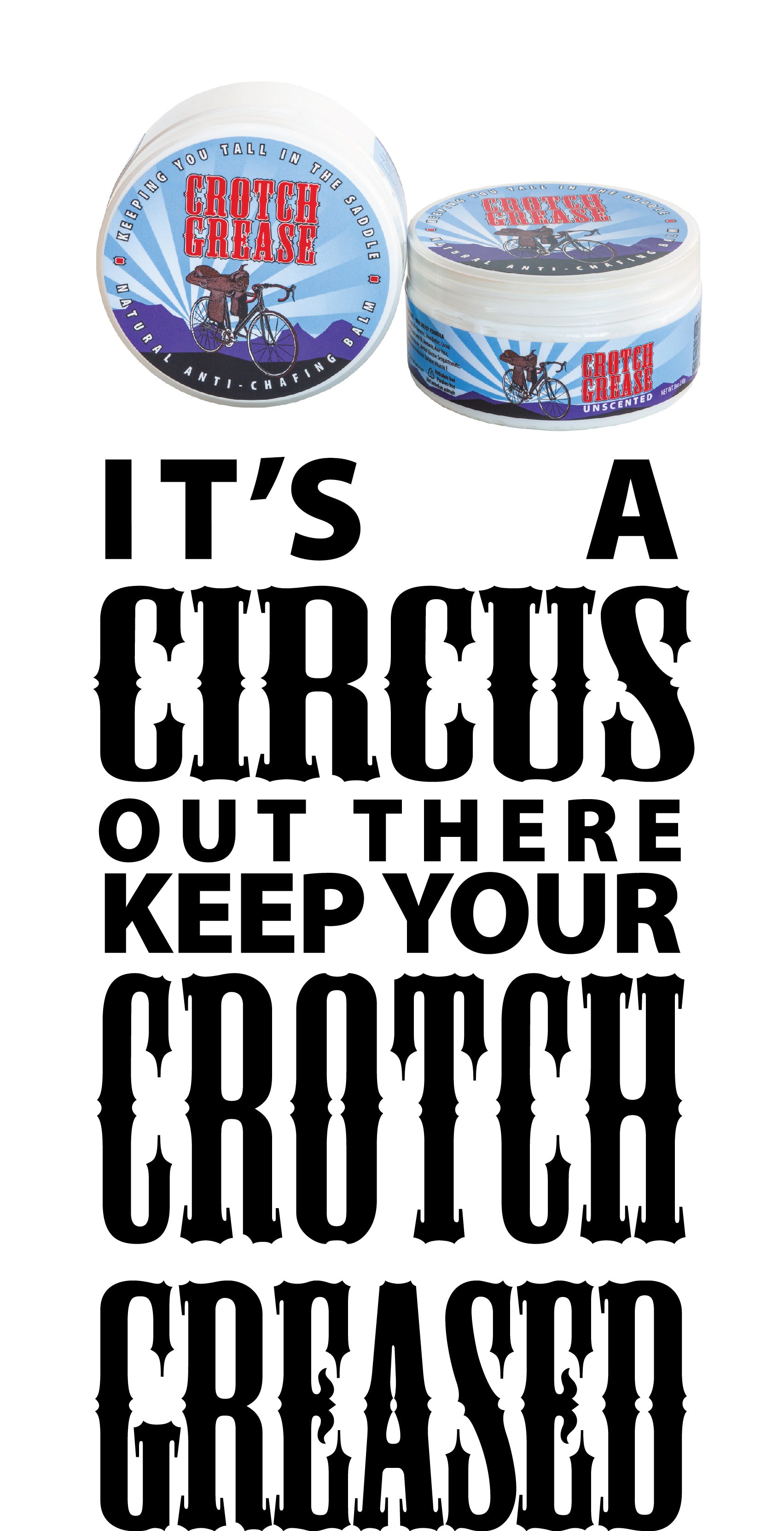CROTCH GREASE 8 oz. ~ UNSCENTED