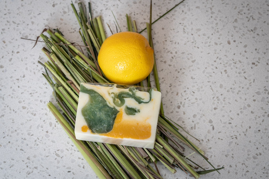 LEMONGRASS GOAT'S MILK SOAP SLICE 5 oz.