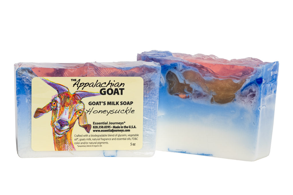 HONEYSUCKLE GOATS MILK SOAP SLICE 5 oz.