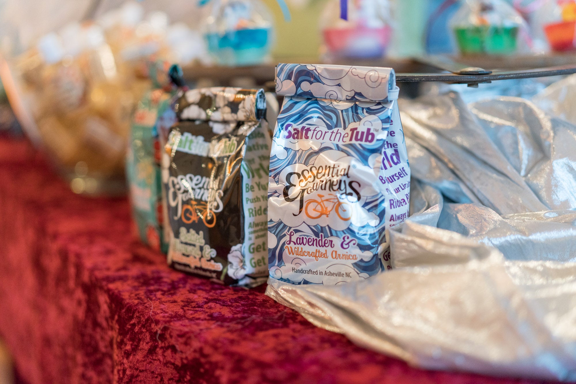 3 BAG SPECIAL: ALMOND, ROSEMARY MINT & LAVENDER BATH SALTS (All Made With Arnica)16 oz.