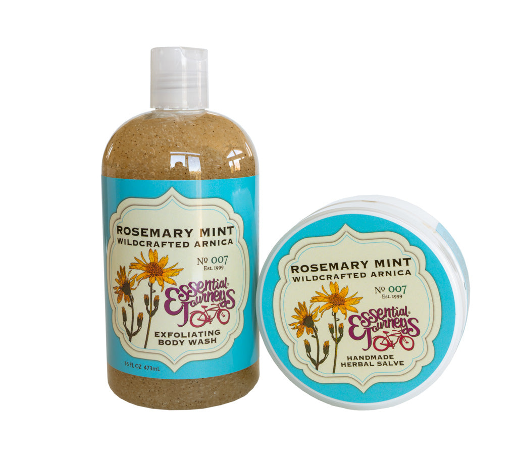 ROSEMARY MINT ARNICA SALVE & EXFOLIATING BODY WASH