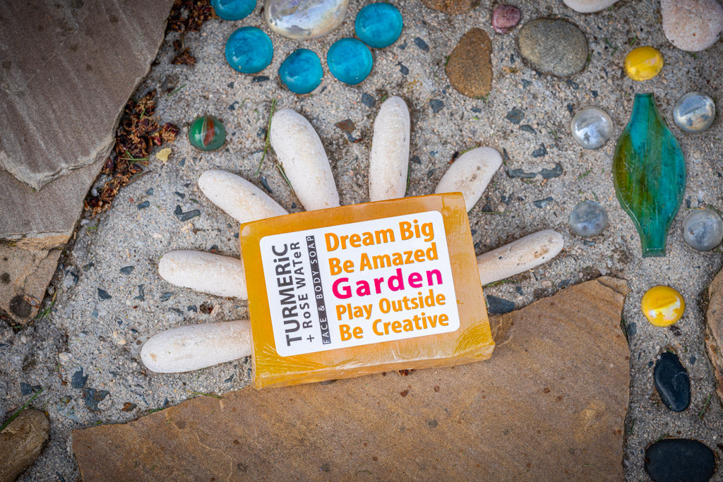 TURMERiC + Rose WATeR FACE & BODY SOAP  5 oz.