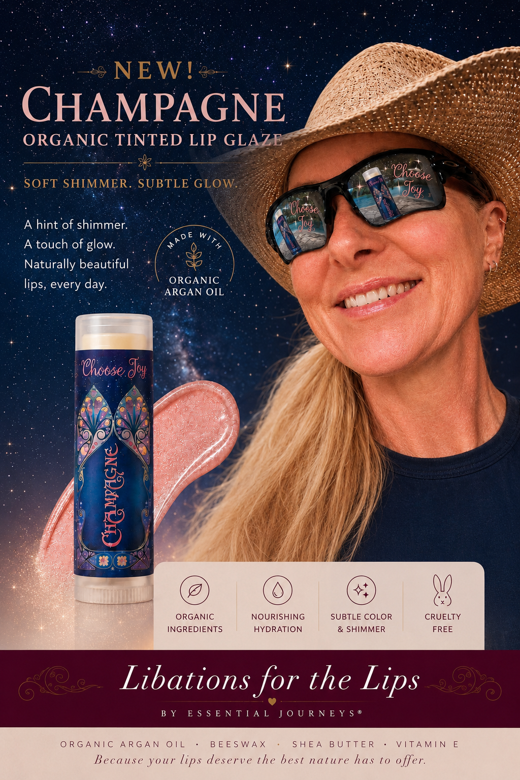 CHAMPAGNE ORGANIC TINTED LIP GLAZE™