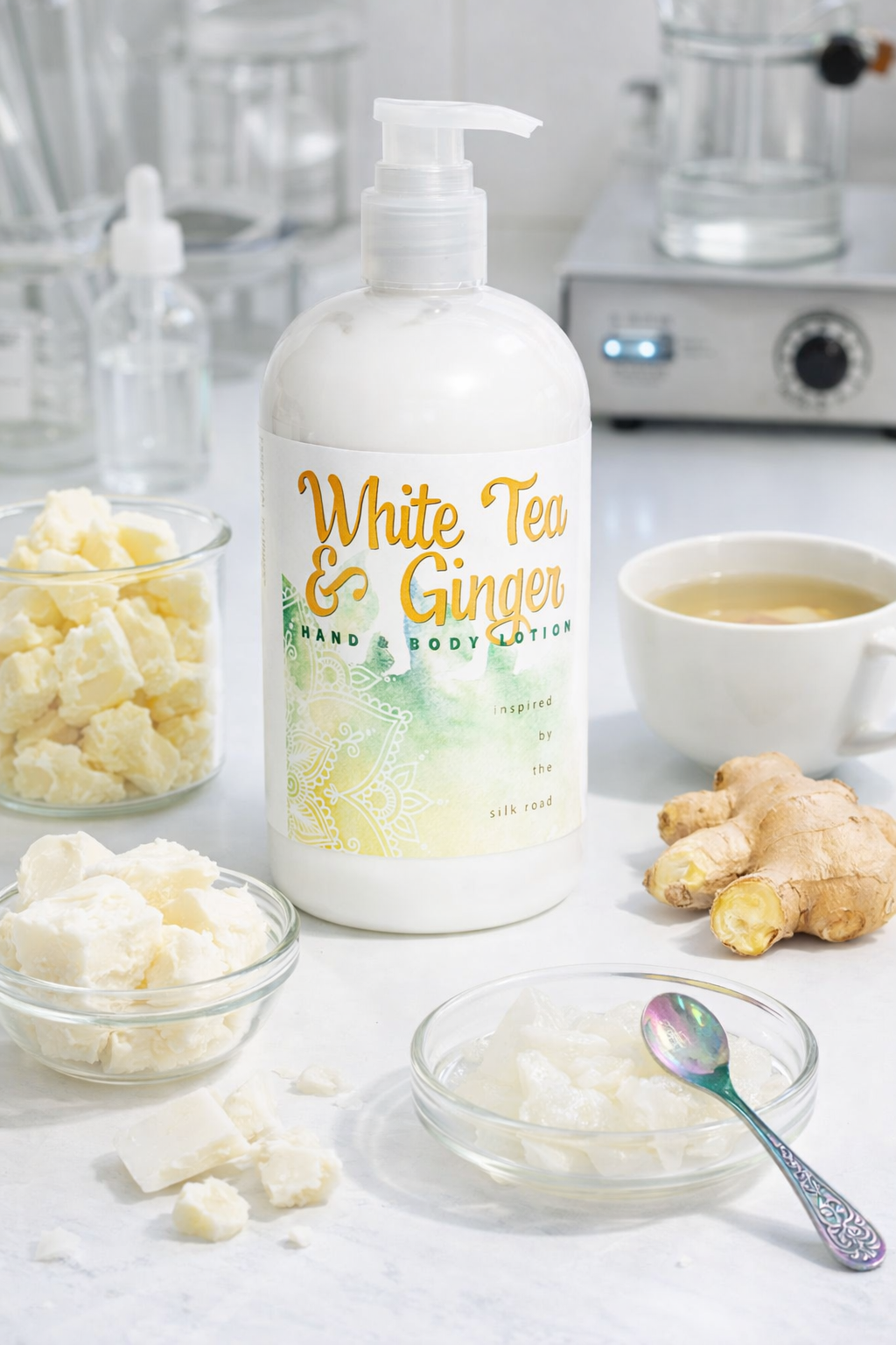 WHITE TEA & GINGER HAND & BODY LOTION 16 oz or 2 oz