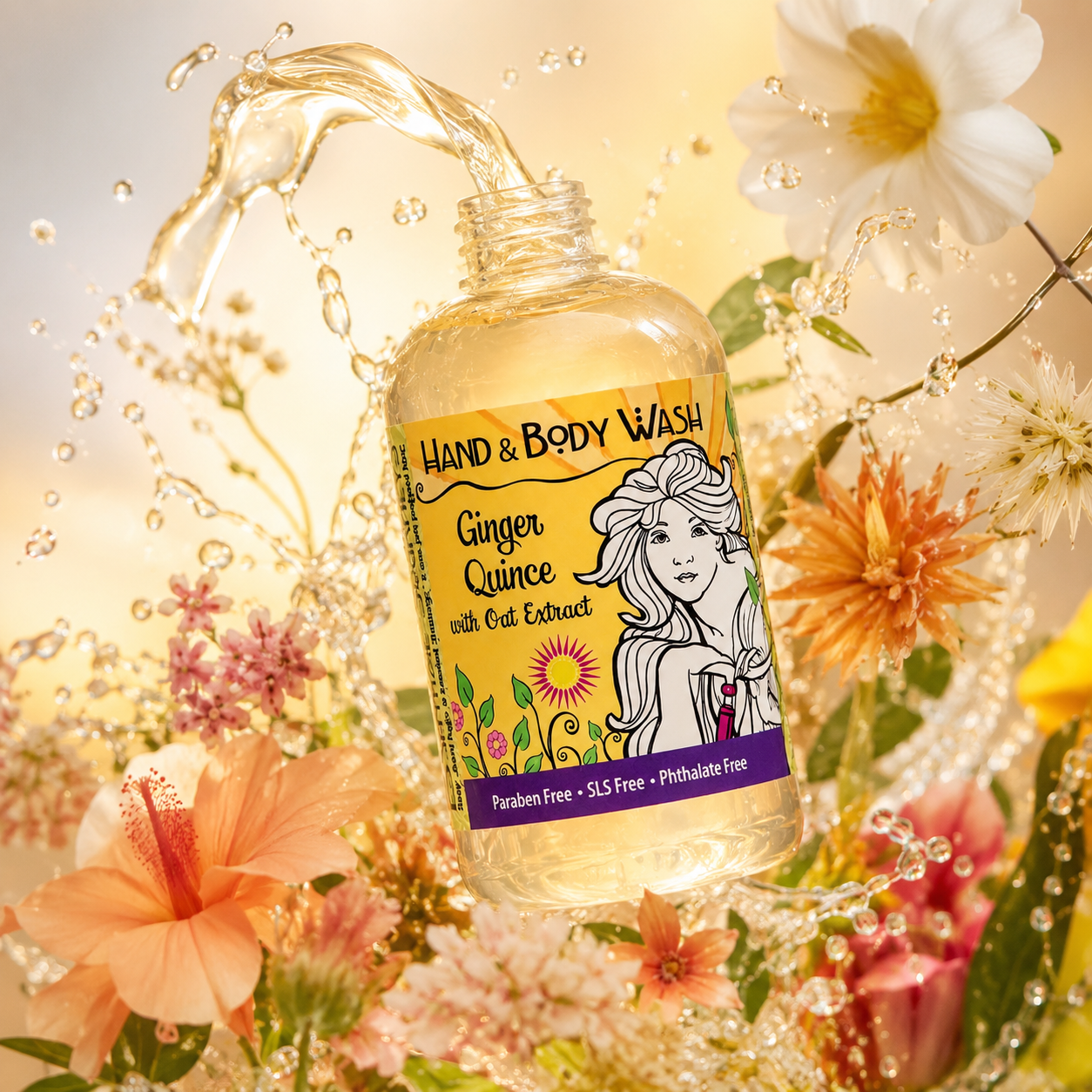 Ginger Quince Liquid Hand & Body Soap 8 oz.