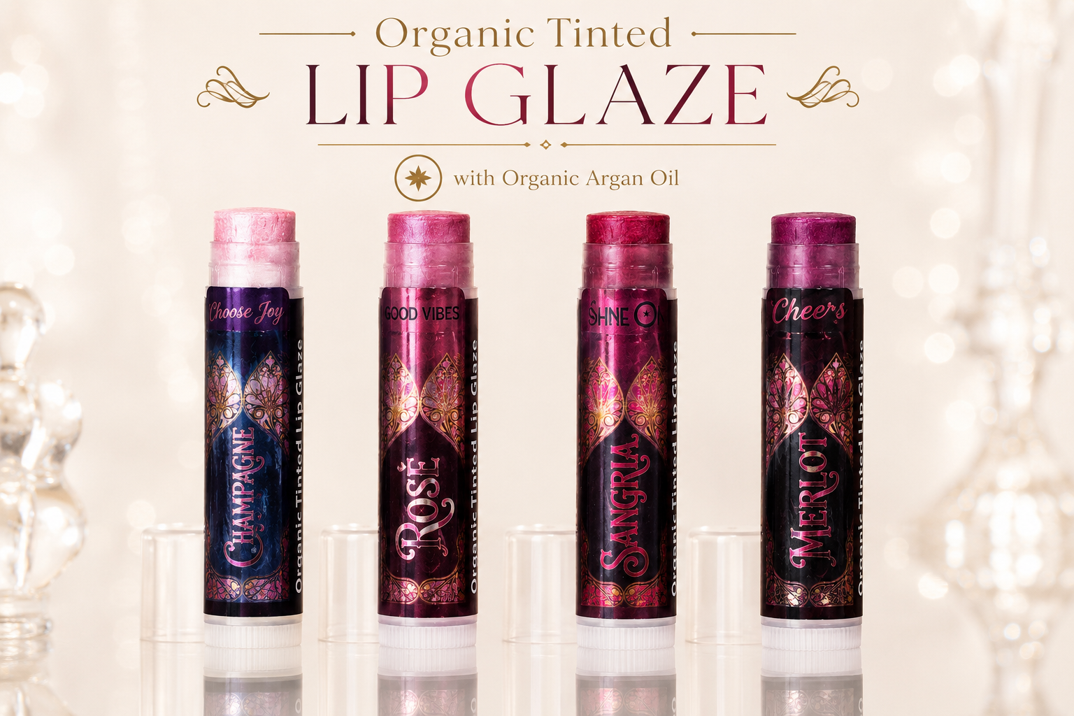 ORGANIC TINTED LIP GLAZE™ TRY THEM ALL (4 PACK)