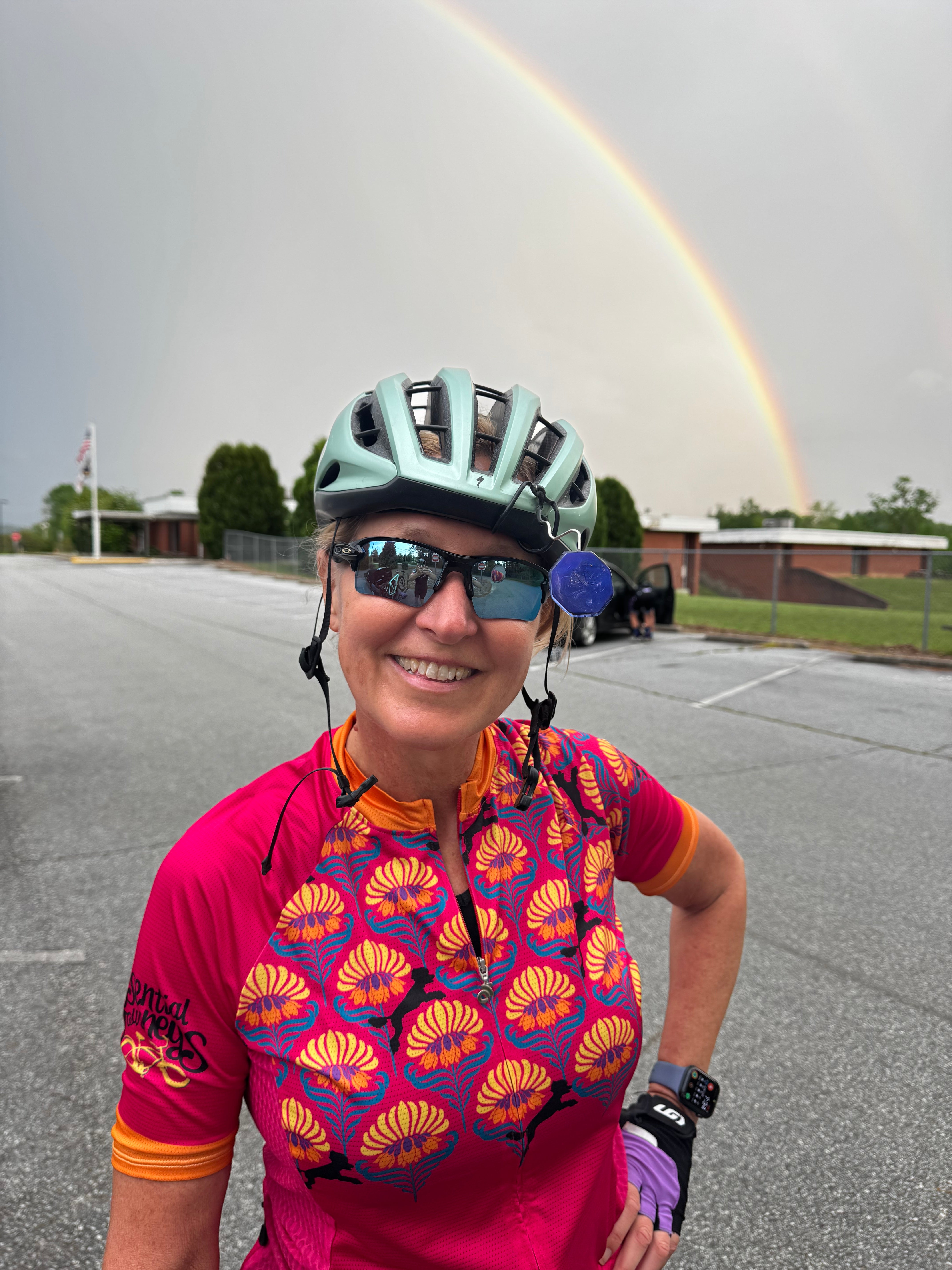 Black Dog Floral Bicycle Jerseys