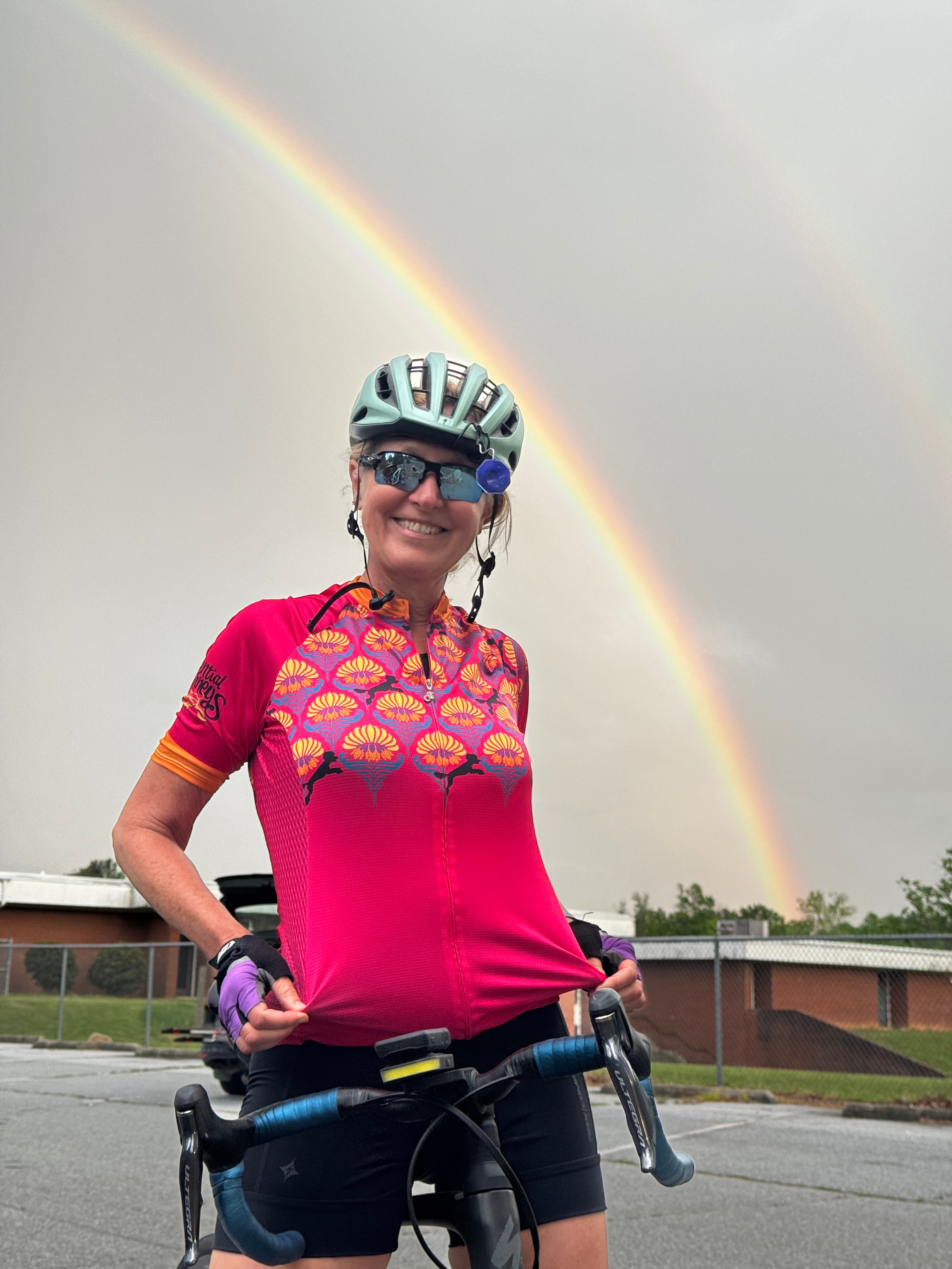 Black Dog Floral Bicycle Jerseys