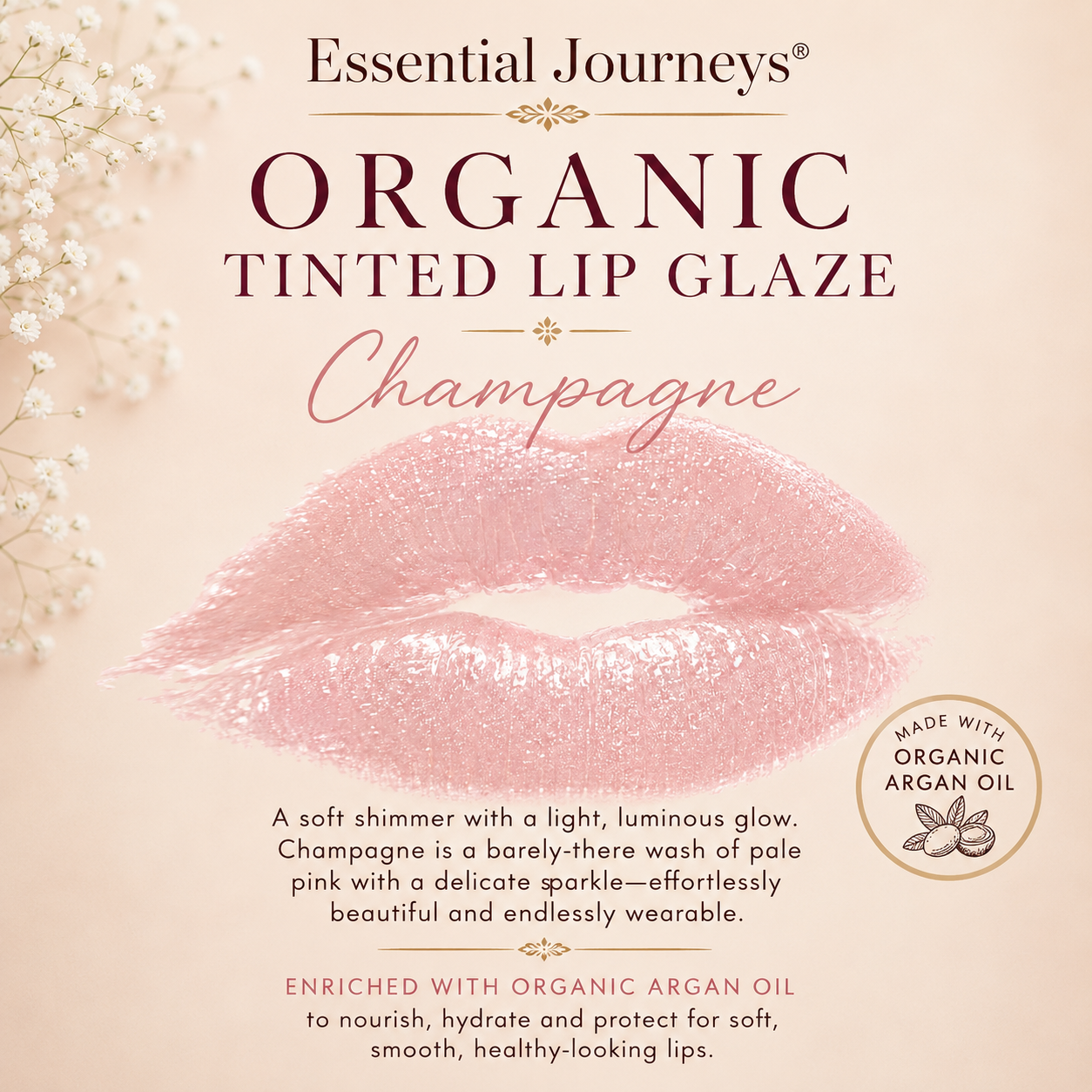 CHAMPAGNE ORGANIC TINTED LIP GLAZE™