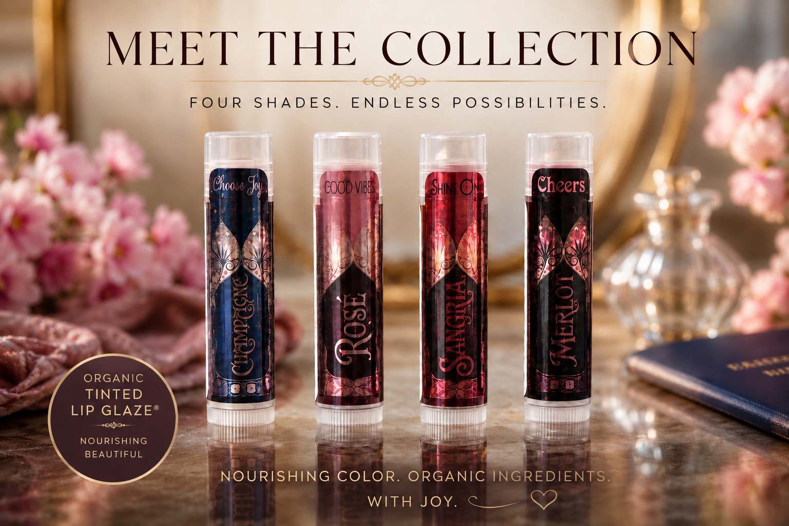 ORGANIC TINTED LIP GLAZE™ TRY THEM ALL (4 PACK)