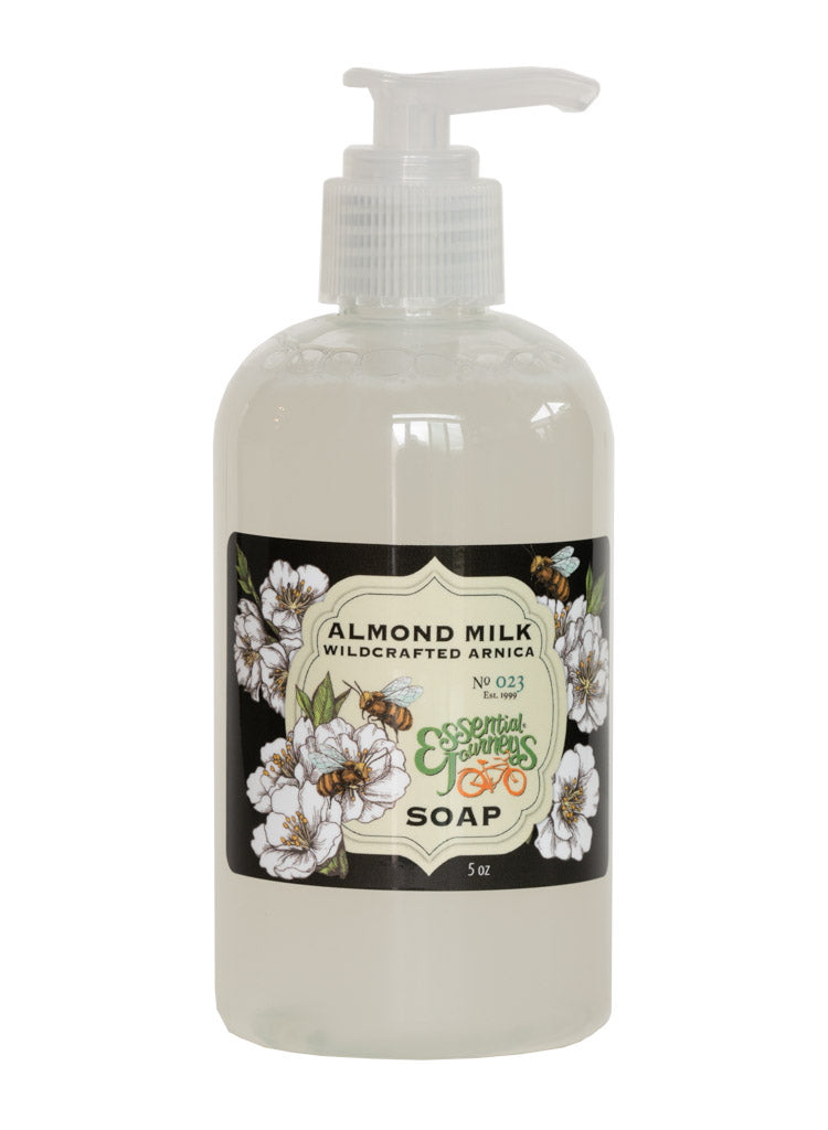 ALMOND MILK with WILDCRAFTED ARNICA Liquid Hand & Body Soap 8 oz.