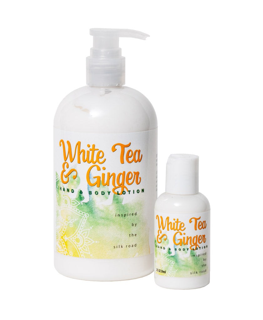 WHITE TEA & GINGER HAND & BODY LOTION 16 oz or 2 oz