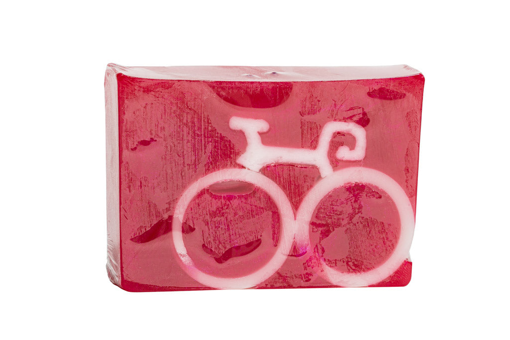 NEW POMEGRANATE  BICYCLE SOAP SLICE 5.5 oz.